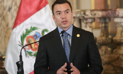 Fotografía de archivo del presidente de Ecuador, Daniel Noboa. EFE/ Paolo Aguilar