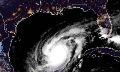 Fotografía que muestra la trayuectoria del huracán Milton, de categoría 4. EFE/ NOAA