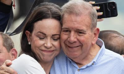 Imagen de archivo de los líderes opositores venezolanos María Corina Machado y Edmundo González Urrutia. EFE/ Ronald Peña R.