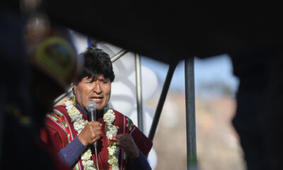 Fotgrafía del 23 de septiembre de 2024 en donde se ve al expresidente de Bolivia y líder del oficialismo, Evo Morales, en La Paz (Bolivia). EFE/ Luis Gandarillas