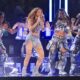 Fotografía de archivo del 14 de julio de 2024 de la cantante colombiana Shakira durante su actuación en la final de la Copa América de la FIFA entre Argentina y Colombia, en el estadio Hard Rock de Miami, Florida (EE.UU.). EFE/EPA/Cristobal Herrera-Ulashkevich