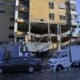 Edificio bombardeado por Israel en el distrito de Jnah en Beirut. EFE/EPA/WAEL HAMZEH