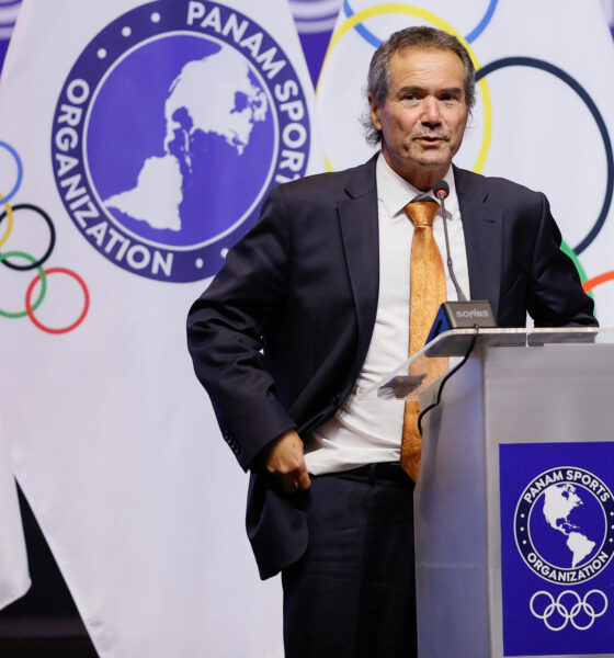 El presidente de Panam Sports, Neven Ilic, ha sido elegido este miércoles en la ciudad paraguaya de Luque para un tercer periodo que se extenderá hasta 2028. EFE/ Juan Pablo Pino