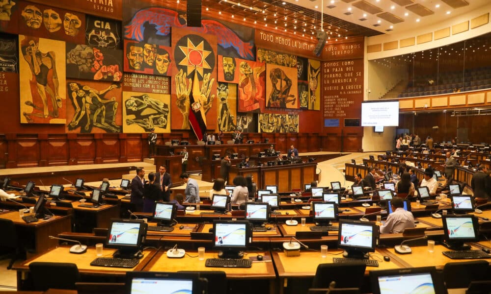 Fotografía de archivo en donde se ve la Asamblea Nacional (Parlamento) de Ecuador en Quito. EFE/José Jácome