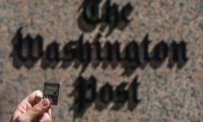 Fotografía de archivo en donde se ve el logo del medio de comunicación The Washington Post. EFE/SHAWN THEW