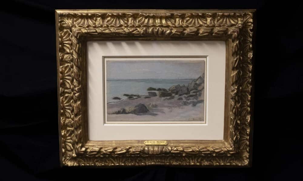 Fotografía cedida este miércoles por el FBI donde se muestra la obra de arte, llamada 'Bord de mer', del francés Claude Monet, que fue adquirida por un marchante de arte nazi y desapareció de la vista en 1941 hasta que en 2023 fue incluida entre las obras expuestas en una galería de arte de Houston, según explicó el FBI en un comunicado. EFE/FBI /SOLO USO EDITORIAL /NO VENTAS /SOLO DISPONIBLE PARA ILUSTRAR LA NOTICIA QUE ACOMPAÑA /CRÉDITO OBLIGATORIO