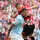 El defensa brasileño del Celta de Vigo Jailson Marques, durante el partido de la jornada 6 de LaLiga en el estadio de San Mamés en Bilbao. EFE/ Luis Tejido