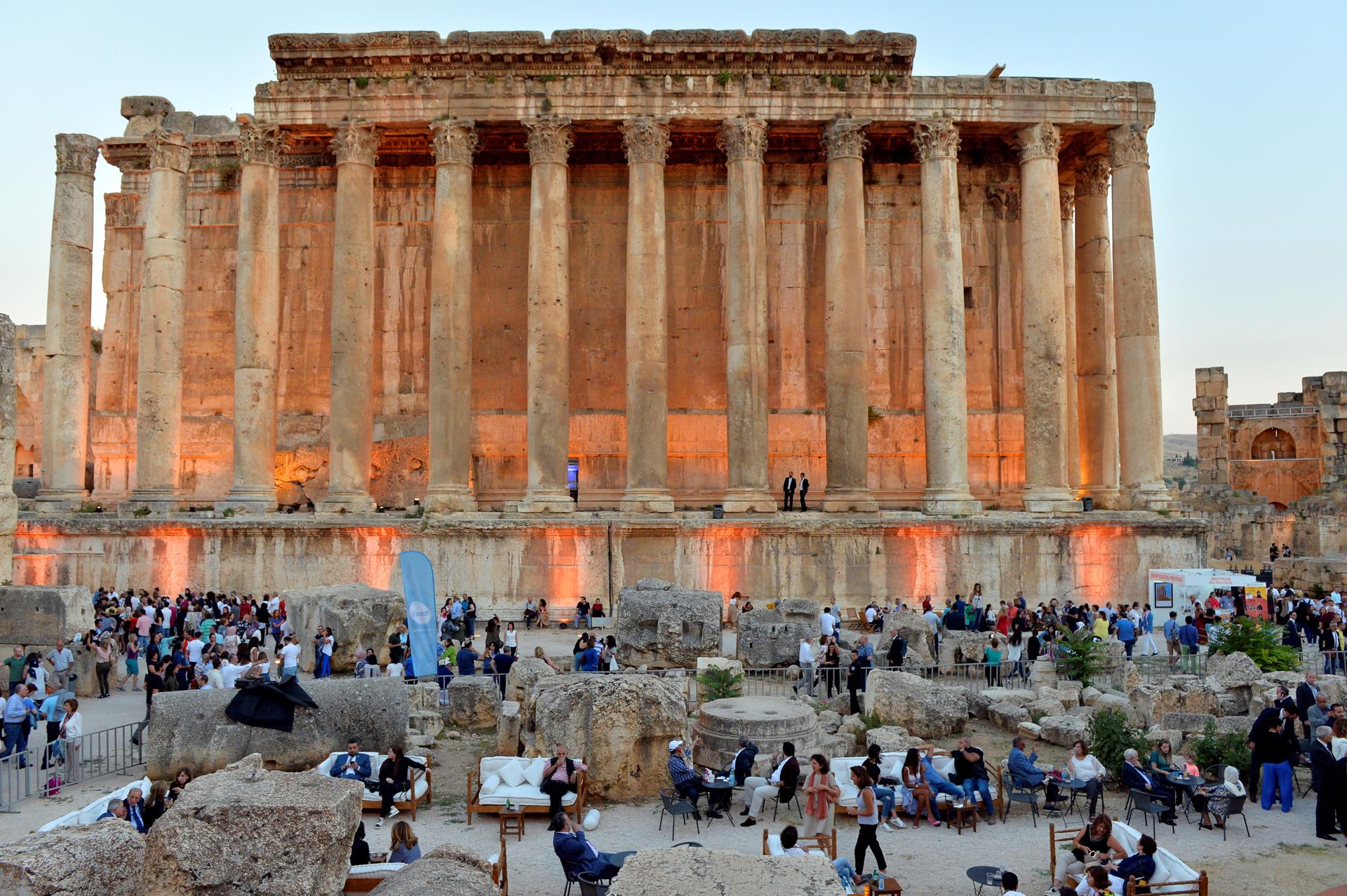 Imagen de archivo del festival de música que se celebra todos los años en las ruinas romanas de Baalbeck. (Líbano) EFE/EPA/WAEL HAMZEH