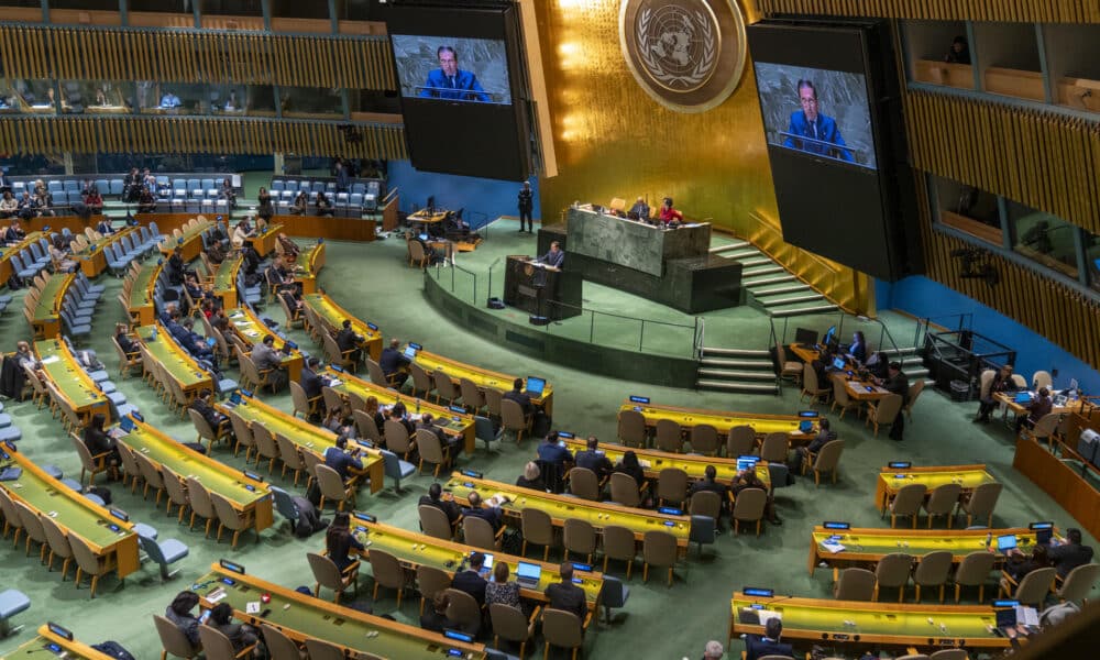 Imagen de archivo de una sesión general de la ONU. EFE/ Ángel Colmenares