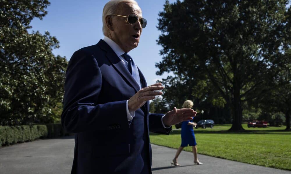 El presidente estadounidense, Joe Biden, pospuso su viaje a Alemania y Angola. EFE/EPA/Samuel Corum/ Pool