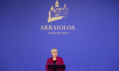 La presidenta de Eslovenia, Natasa Pirc Musar, en Cracovia, durante la reunión del Grupo Arraiolos. EFE/EPA/LUKASZ GAGULSKI POLAND OUT