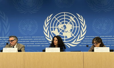 Fotografía de archivo de los miembros de la Misión de Determinación de los Hechos de la ONU para Venezuela, que presentó el 17 de septiembre de 2024 su último informe en una rueda de prensa, en la que confirmó que los abusos se han intensificado desde las elecciones presidenciales del 28 de julio con el fin de silenciar cualquier crítica y duda de que el presidente Nicolás Maduro fue el ganador, en Ginebra (Suiza). EFE/Anisia Gil