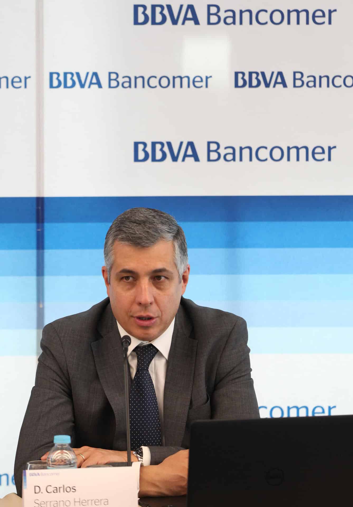 Imagen de archivo del economista en jefe de BBVA Bancomer, Carlos Serrano Herrera. EFE/MARIO GUZMÁN