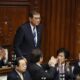 Shigeru Ishiba (arriba a la derecha), antes de la votación en la que el Parlamento le ha elegido como primer ministro de Japón en Tokio, el 1 de octubre de 2024. EFE/EPA/FRANCK ROBICHON