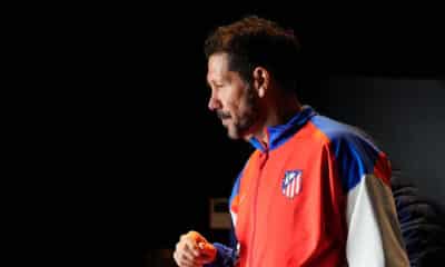 Simeone, durante la rueda de prensa. EFE/ Borja Sanchez-Trillo