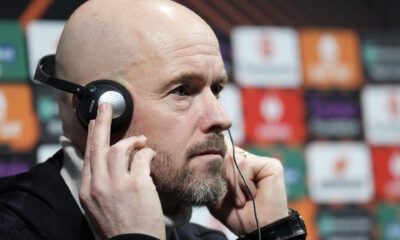 El entrenador del Manchester United, Erik ten Hag, en una rueda de prensa. EFE/ Alejandro Garcia /Archivo