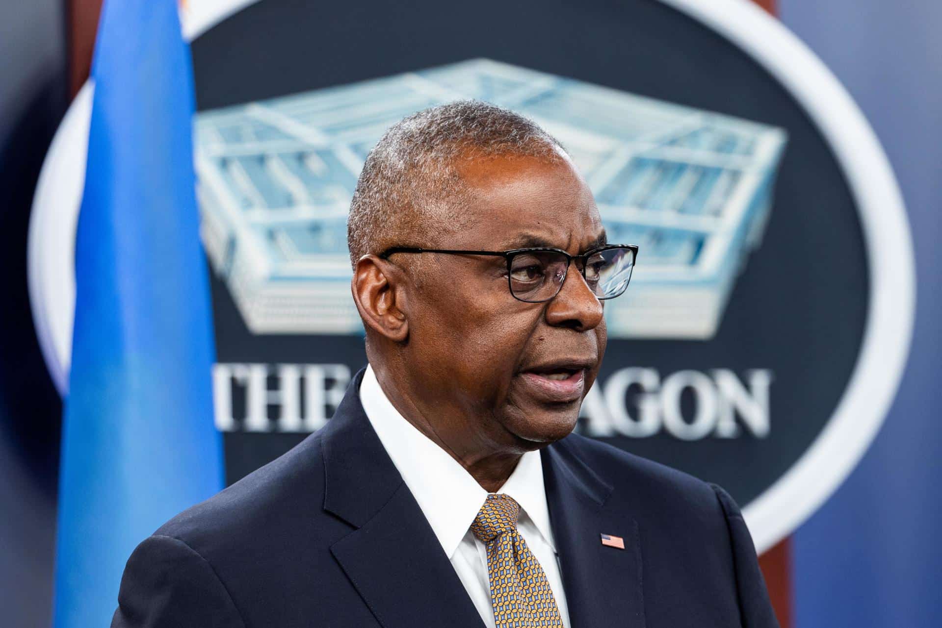 Fotografía de archivo del secretario de Defensa de Estados Unidos, Lloyd Austin, en el Pentágono, en Arlington, Virginia, EE.UU. EFE/JIM LO SCALZO