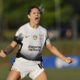 Gabi Zanotti anotó el gol del triunfo del Corinthians ante Boca Juniors en la Copa Libertadores Femenina que se juega en Paraguay. EFE/ Juan Pablo Pino