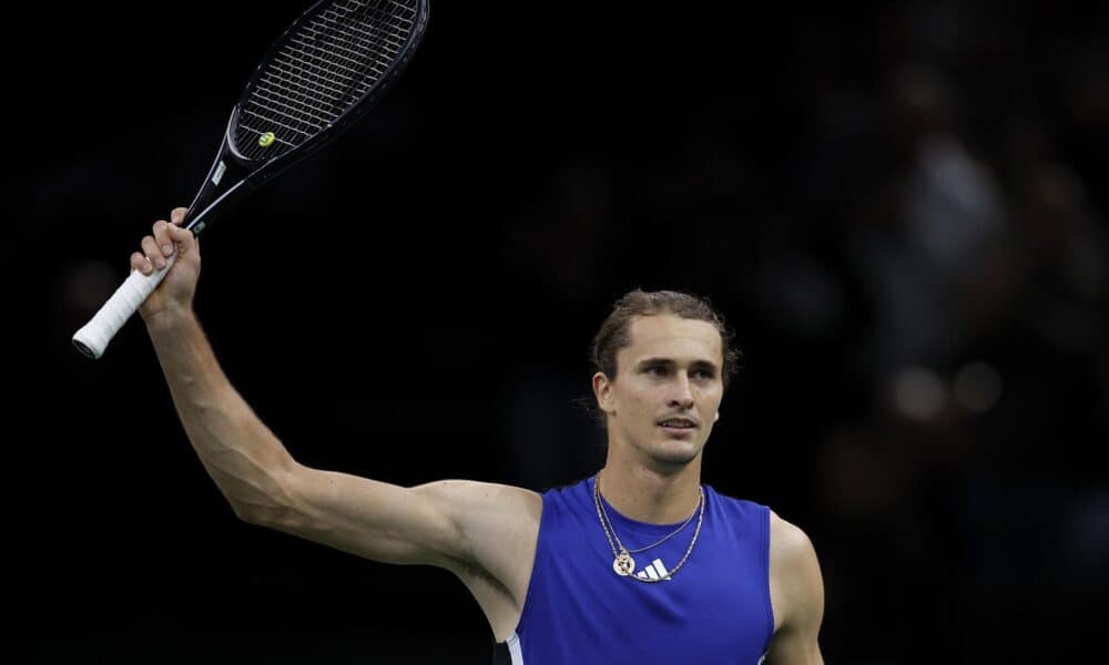 Zverev, tras su victoria ante Tallon Griekspoor. EFE/EPA/YOAN VALAT