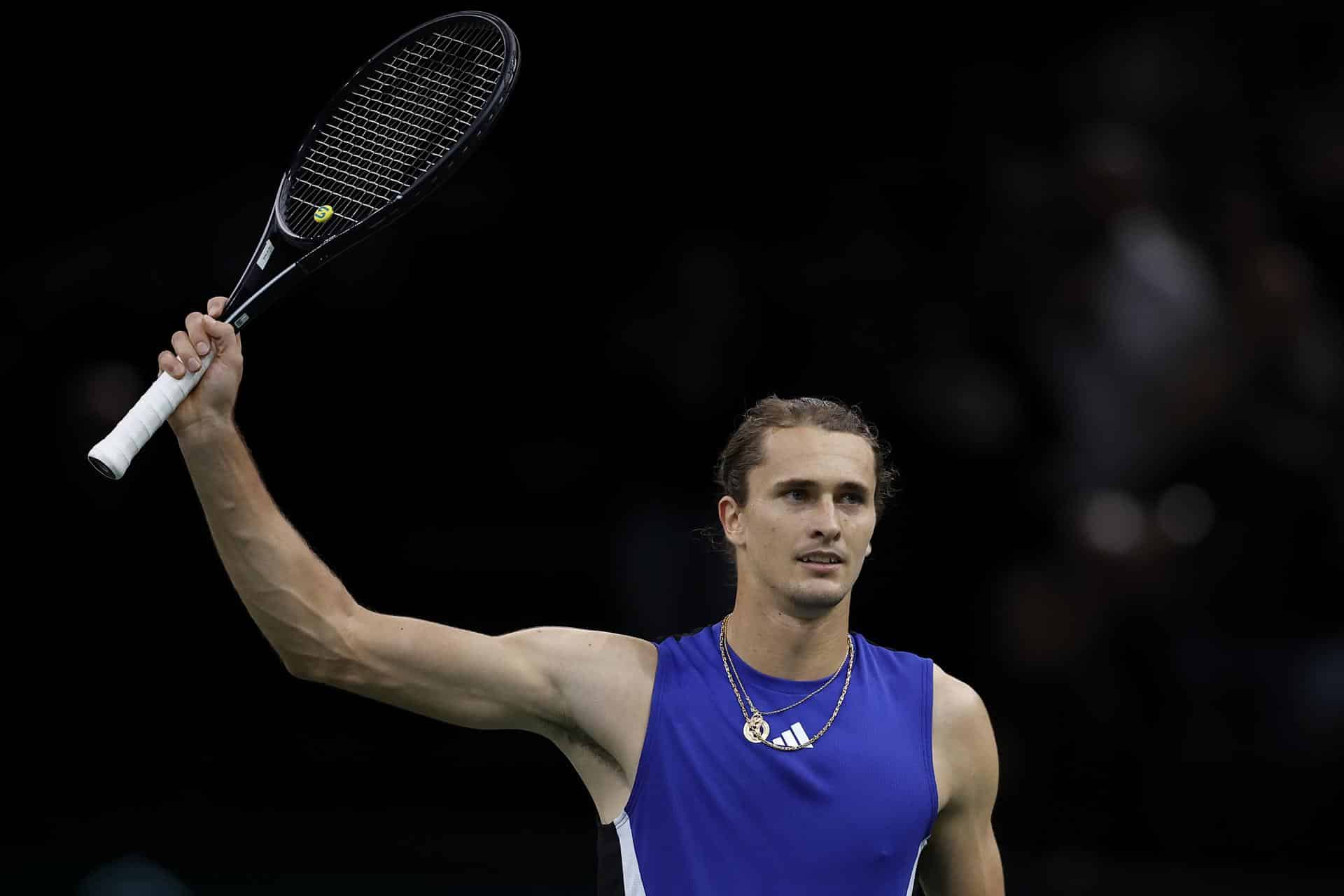 Zverev, tras su victoria ante Tallon Griekspoor. EFE/EPA/YOAN VALAT