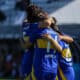 Fotografías cedida por la Confederación Sudamericana de Fútbol (Conmebol) de las jugadoras de Boca Juniors celebrando en el partido por el tercer puesto de la Copa Libertadores Femenina 2024 en Luque (Paraguay). EFE/ Conmebol /