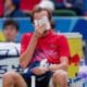 El ruso Daniil Medvedev, durante su partido ante el italiano Jannik Sinner. EFE/EPA/ALEX PLAVEVSKI