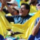 Fotografía tomada el 19 de septiembre en el estadio Rodrigo Paz de Quito durante el partido de eliminatorias del Mundial 2026 en el que jugadores de la selección de Perú se quejaron de los cánticos homofóbicos entonados por fanáticos ecuatorianos. EFE/ José Jácome