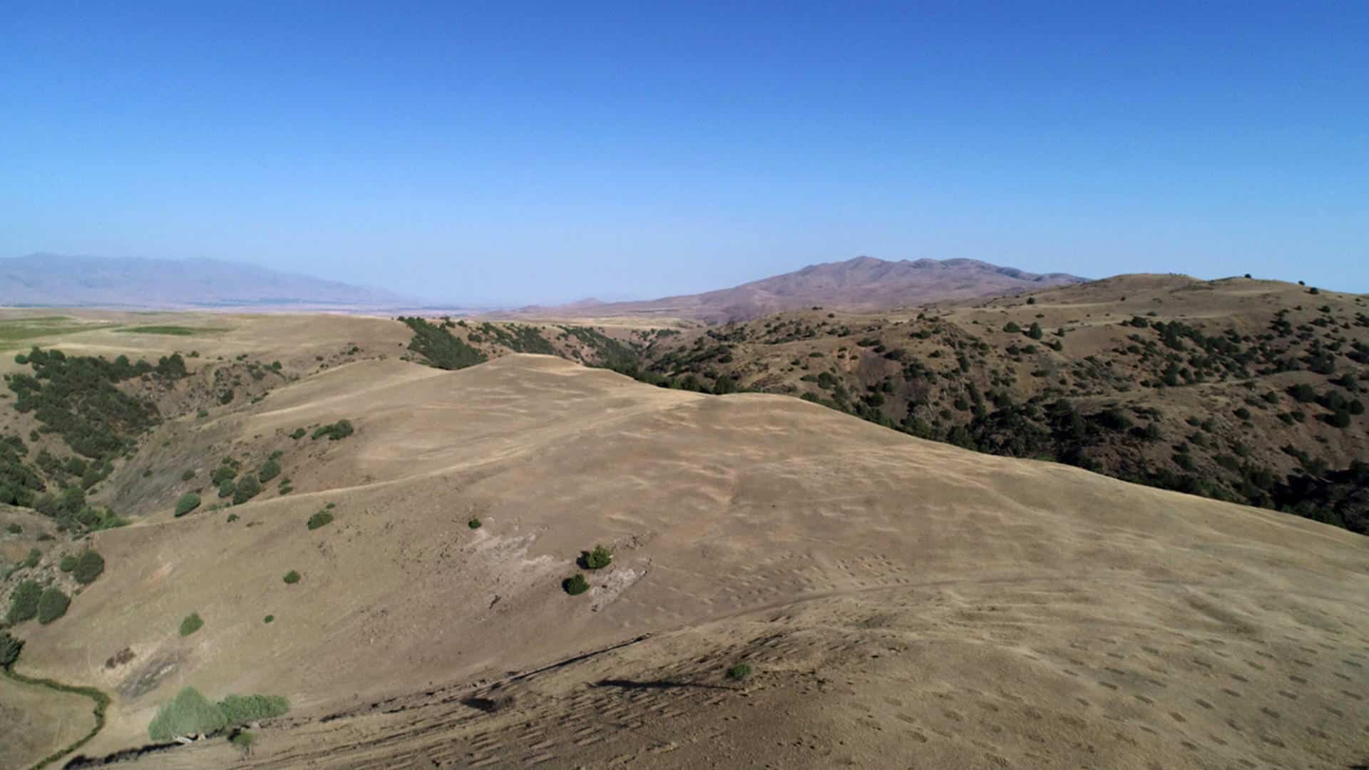 Un dron captó imágenes de Tugunbulak en 2018. (Crédito: M. Frachetti)