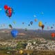 Fotografía de archivo de globos aerostáticos durante el 22 Festival Internacional del Globo (FIG) hoy, en León, estado de Guanajuato (México). EFE/ Luis Ramírez