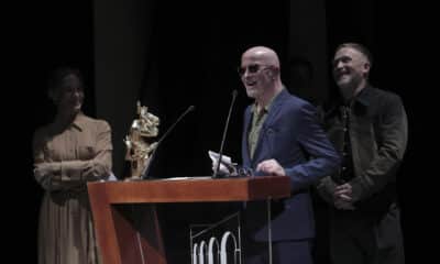 El director de la película Emilia Pérez, Jacques Audiard, habla durante la inauguración del Festival Internacional de Cine de Morelia, este viernes en el estado de Michoacán (México). EFE/Iván Villanueva