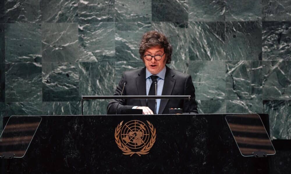 Fotografía de archivo del presidente de Argentina, Javier Milei. EFE/EPA/OLGA FEDOROVA