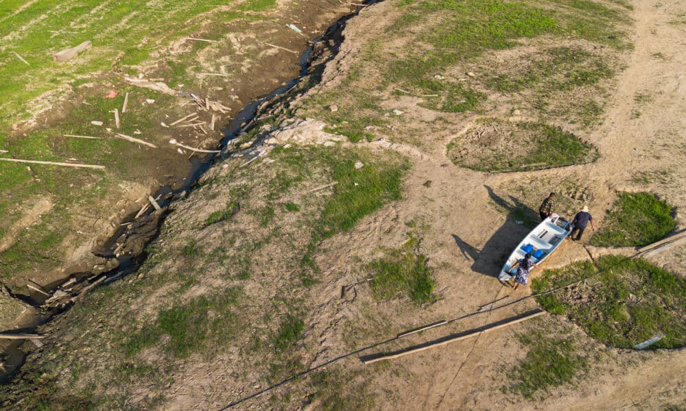 Fotografía aérea de archivo de la comunidad de Catalão, en Iranduba, Amazonas (Brasil). EFE/ Raphael Alves