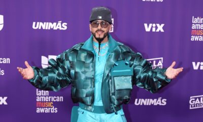 Fotografía de archivo del 25 de abril de 2024 del cantante puertorriqueño Yandel en la alfombra roja de la novena edición de los premios Latin American Music Awards, en el MGM Grand Garden Arena en Las Vegas, Nevada (EE.UU.). EFE/Ronda Churchill