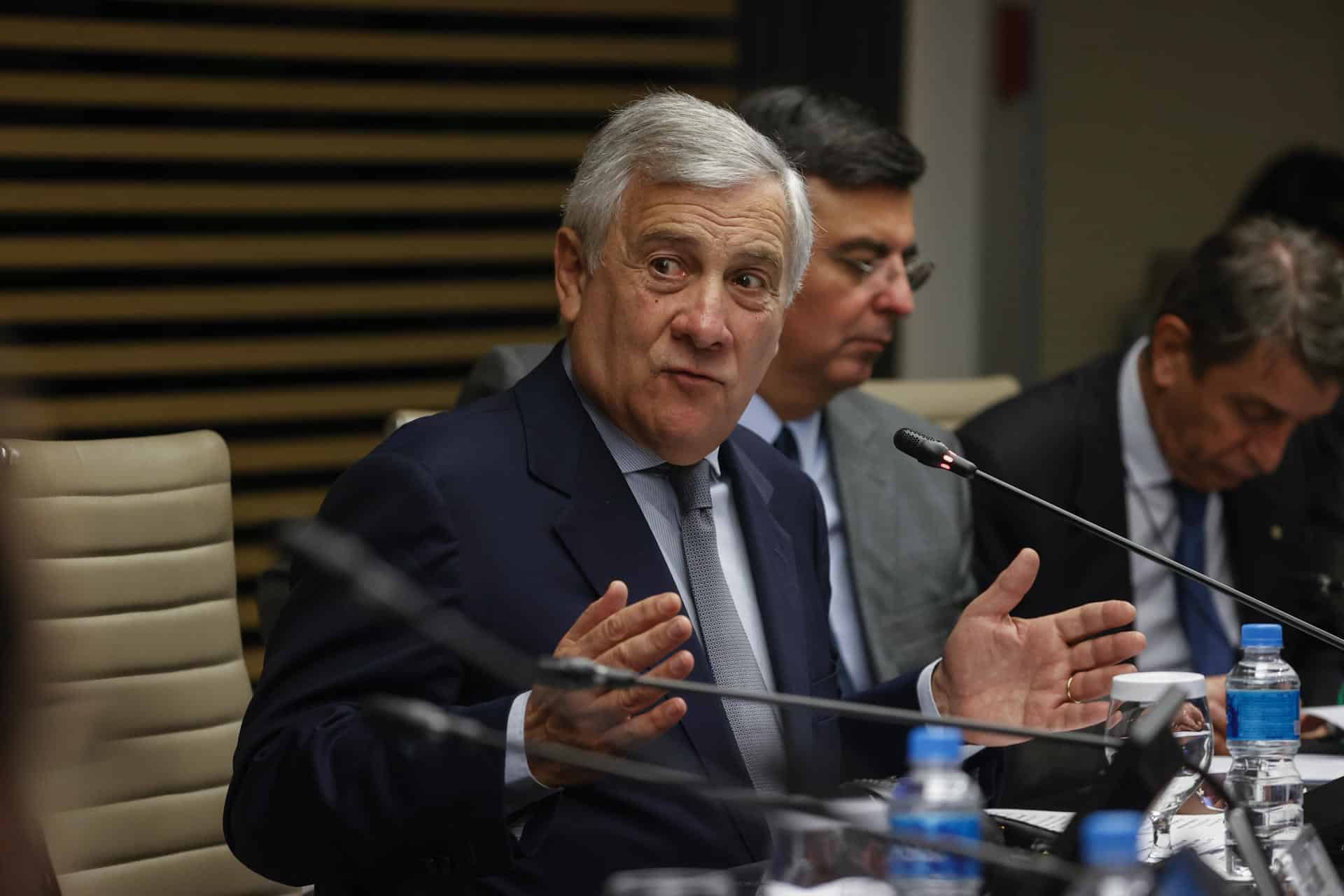 El vicepresidente del Gobierno italiano, Antonio Tajani. EFE/ Sebastiao Moreira