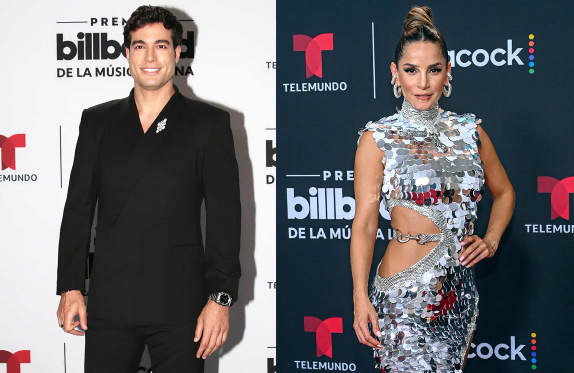 Combo de fotografías de archivo del actor ecuatoriano Danilo Carrera y la actriz colombiana Carmen Villalobos, serán los presentadores de los Premios Billboard de la Música Latina 2024, que se entregarán el próximo 20 de octubre en Miami, Florida (Estados Unidos). EFE/ Marlon Pacheco / Giorgo Viera