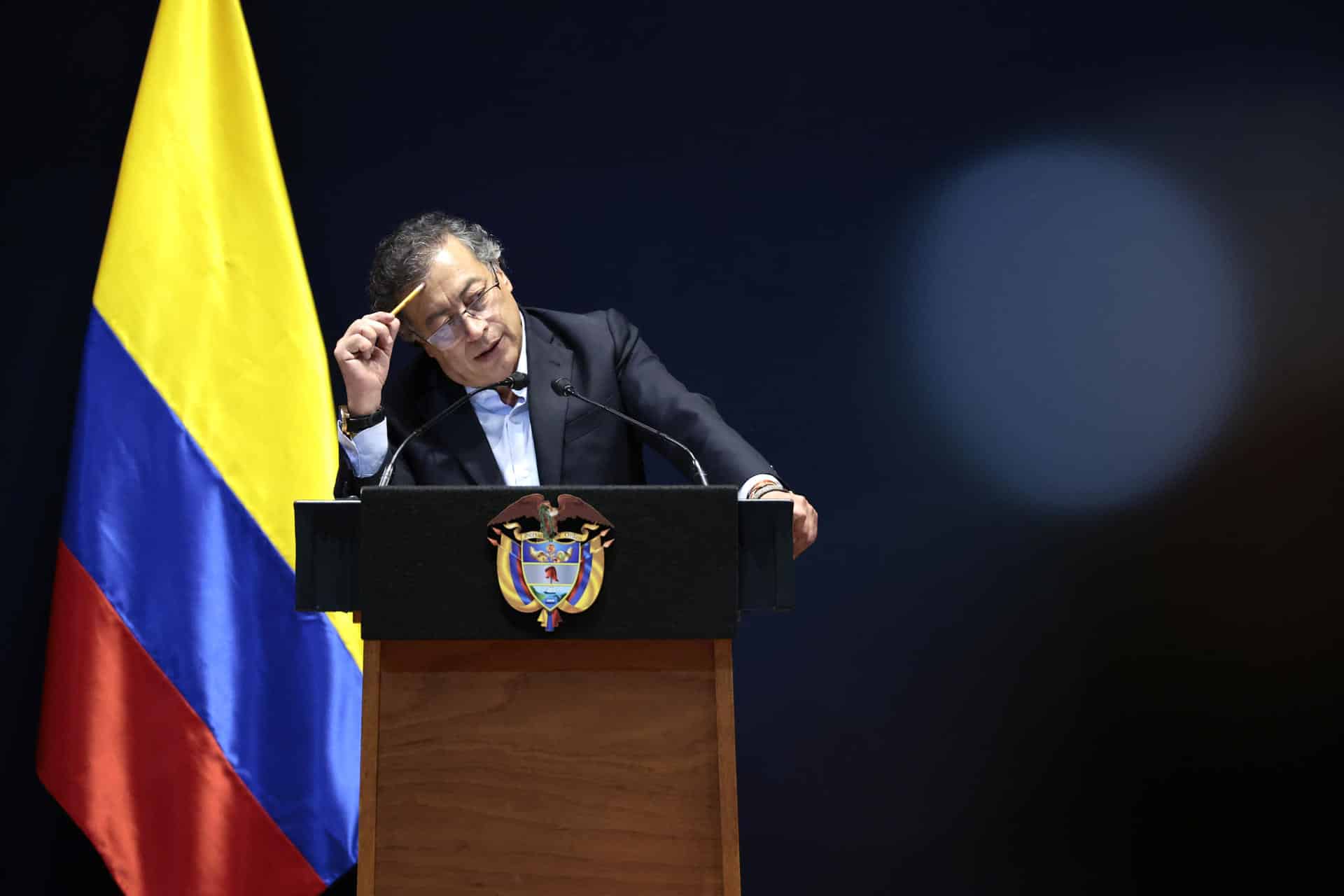 Fotografía de archivo del presidente de Colombia, Gustavo Petro. EFE/ José Méndez