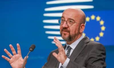 El presidente del Consejo Europeo, Charles Michel, durante la cumbre del Consejo Europeo en Bruselas, Bélgica, el 17 de octubre de 2024.EFE/EPA/Olivier Hoslet