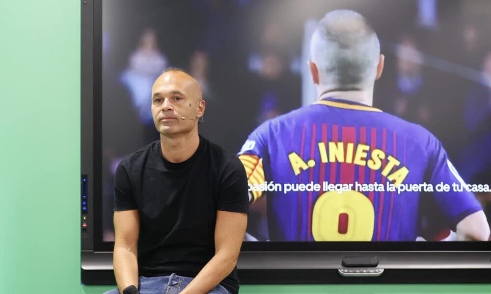 El futbolista Andrés Iniesta durante su participación en el acto de LaLiga en julio pasado. EFE/J.P. Gandul