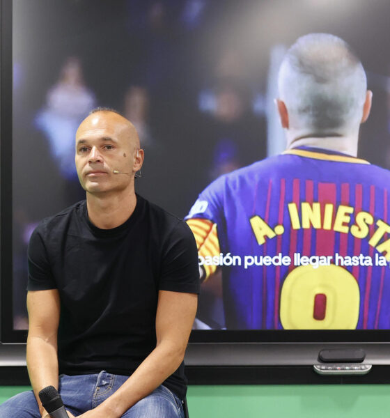 El futbolista Andrés Iniesta durante su participación en el acto de LaLiga en julio pasado. EFE/J.P. Gandul