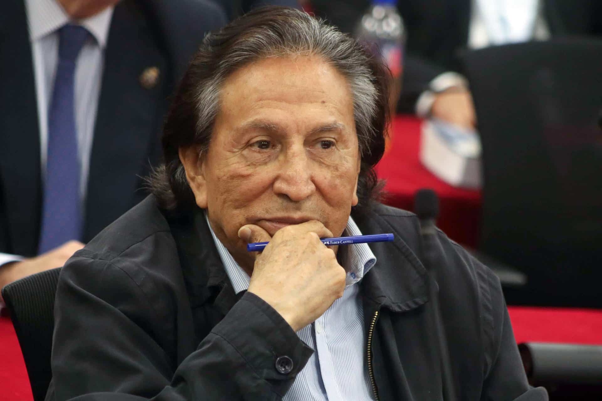 Fotografía cedida del expresidente Alejandro Toledo que asiste a la lectura de su sentencia este 21 de octubre de 2024, en Lima (Perú). EFE/ Poder Judicial