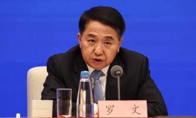 El director de la Administración Estatal para la Regulación del Mercado (SAMR), Luo Wen, habla durante una conferencia de prensa en Pekín, China, el 14 de octubre de 2024. EFE/EPA/WU HAO