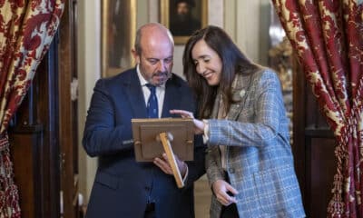 La vicepresidenta argentina, Victoria Villarruel, se reúne en Madrid con el presidente del Senado español durante su visita a España.EFE/ Fernando Villar