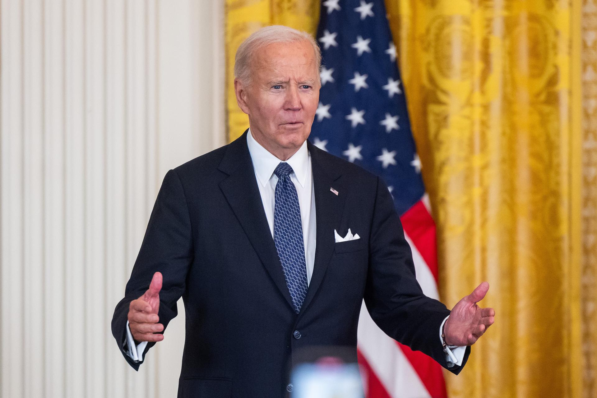 El presidente estadounidense, Joe Biden, en una imagen del 16 de octubre de 2025.EPA/JIM LO SCALZO