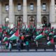 Melbourne (Australia), 07/10/2024.- Imagen de archivo de una protesta en favor de Palestina en Melbourne (Australia) EFE/EPA/CON CHRONIS AUSTRALIA AND NEW ZEALAND OUT