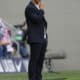 El entrenador del CD Leganés, Borja Jiménez, durante el encuentro correspondiente a la décima jornada de LaLiga EA Sports entre el Atlético de Madrid y el CD Leganés disputado este domingo en el estadio Metropolitano de Madrid. EFE/ Chema Moya