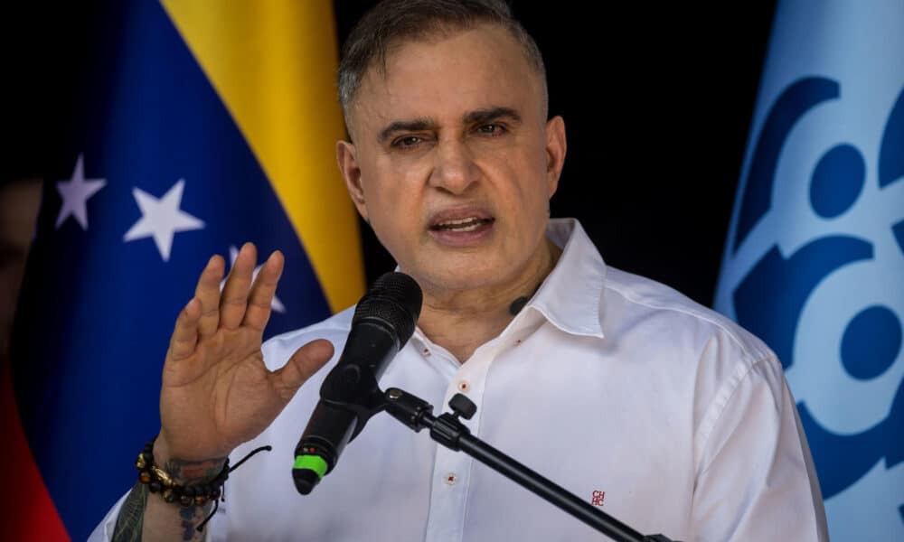 Foto del fiscal general de Venezuela, Tarek William Saab, quien fue ratificado en el cargo durante siete años más. EFE/ Miguel Gutiérrez