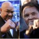 Combo de fotografías de archivo del 2 de julio de 2011 de George Foreman (i) posando en el Imtech-Arena de Hamburgo (Alemania), y Muhamad Ali el 14 de enero de 2006 en Bad Mitterndorf (Austria). EFE/ Christian Charisius / Barbara Gindl