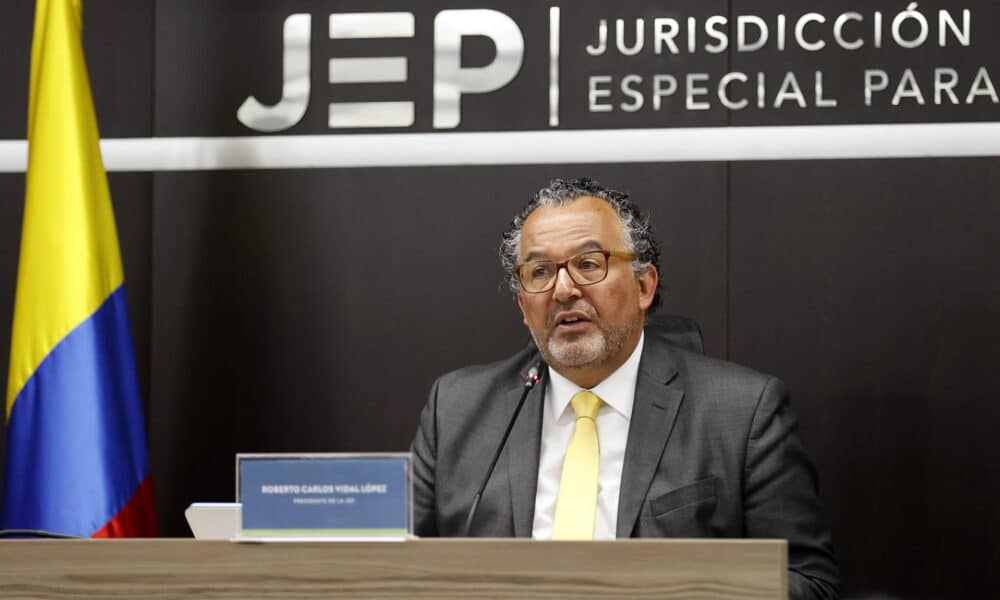 Fotografía de archivo en donde se ve al presidente de la Jurisdicción Especial para la Paz (JEP), Roberto Vida. EFE/ Mauricio Dueñas Castañeda