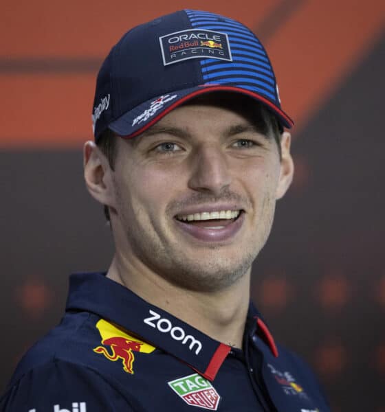 El piloto neerlandés de Red Bull, Max Verstappen, participa este jueves en la rueda de prensa en Sao Paulo (Brasil). EFE/ Isaac Fontana