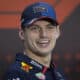 El piloto neerlandés de Red Bull, Max Verstappen, participa este jueves en la rueda de prensa en Sao Paulo (Brasil). EFE/ Isaac Fontana